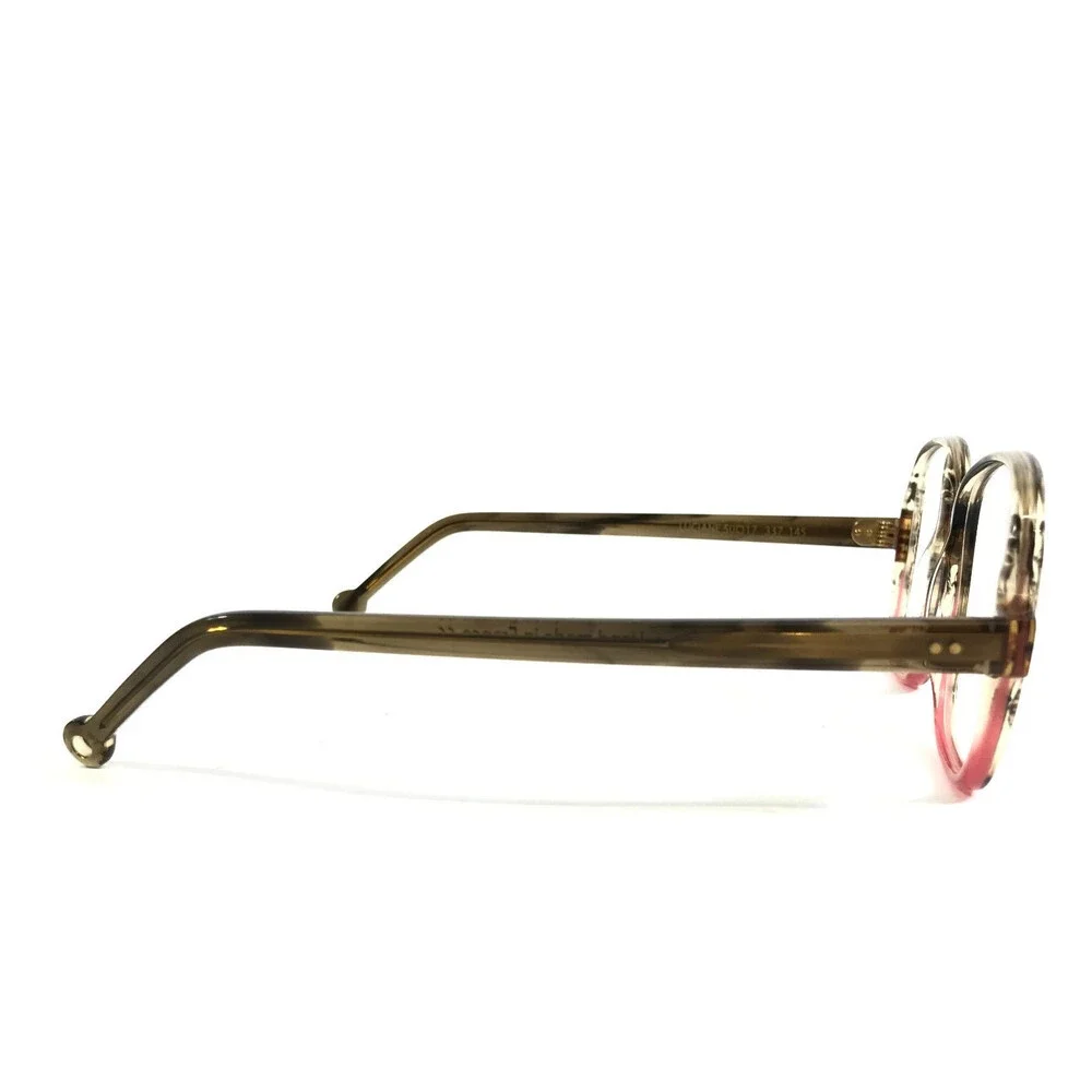 Nathalie Blanc Eyeglasses Frames LUCIANE 337 Brown Red Horn Full Rim 50-17-145